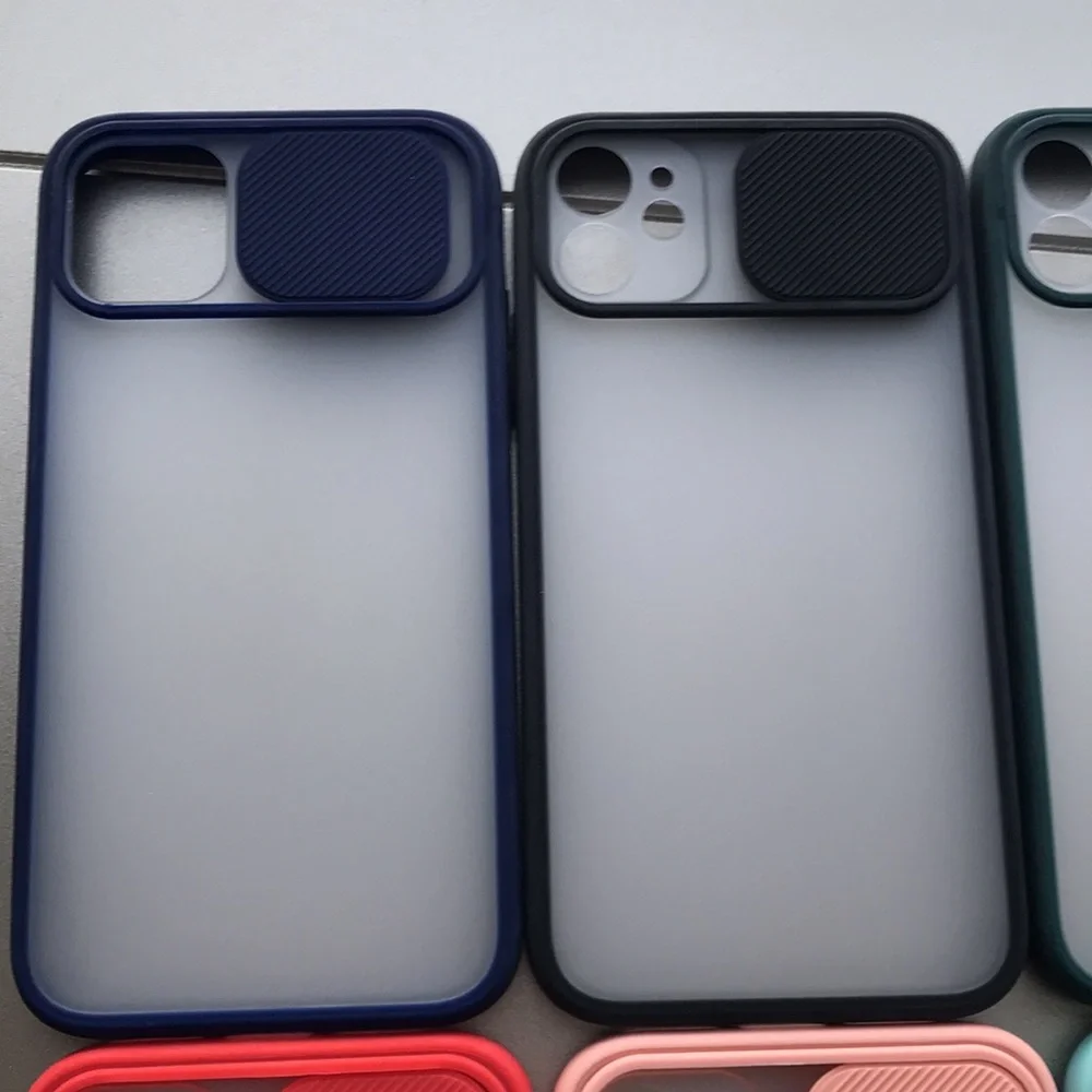 For iPhone 11 phone case with camera slider saver